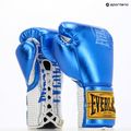 Boxerské rukavice  Everlast Fight Leather blue 3