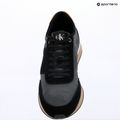Pánské boty Calvin Klein HM0HM02212 Retro Runner Bans Leather Suede black/iron gate/amber gold 9