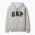Pánská mikina GAP Heritage French Terry Fullzip Logo light heather grey 5