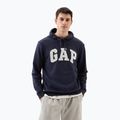 Pánská mikina GAP Heritage French Terry Logo blue navy