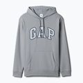 Pánská mikina GAP Heritage Crewneck Logo storm cloud 5