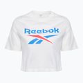 Dámské tričko Reebok Identity Big Logo Crop Tee white/coral/blue