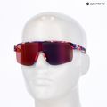 Sluneční brýle Red Bull SPECT Dakota matte blue-burgundy pattern/smoke red-purple mirror 7