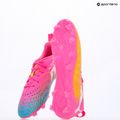 Dětské kopačky PUMA Future 9 Play FG/AG Jr poison pink/puma wht/sun stream/bright aqua/puma blk 14