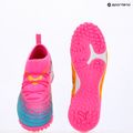 Dětské kopačky PUMA Future 9 Match TT + Mid Jr poison pink/puma wht/sun stream/bright aqua/puma blk 14