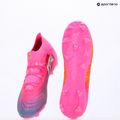 Dětské kopačky PUMA Future 9 Pro FG/AG Jr poison pink/puma wht/sun stream/bright aqua/puma blk 17