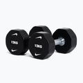 Chromovaná činka Nike Strength Pro Urethane Dumbbell 12 kg black/white 5