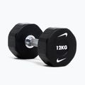Chromovaná činka Nike Strength Pro Urethane Dumbbell 12 kg black/white 6