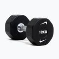 Chromovaná činka Nike Strength Pro Urethane Dumbbell 14 kg black/white 8