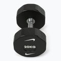 Chromovaná činka Nike Strength Pro Urethane Dumbbell 20 kg black/white 2