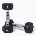 Pogumovaná činka Nike Strength Hex Dumbbell 2 kg black/white
