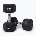 Pogumovaná činka Nike Strength Hex Dumbbell 12,5 kg black/white