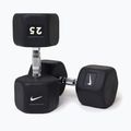 Pogumovaná činka Nike Strength Hex Dumbbell 25 kg black/white
