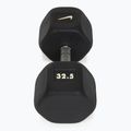 Pogumovaná činka Nike Strength Hex Dumbbell 32,5 kg black/white 2