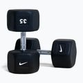 Pogumovaná činka Nike Strength Hex Dumbbell 35 kg black/white