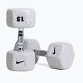 Pogumovaná činka Nike Strength Grind Hex Dumbbell 15 kg wolf grey 5