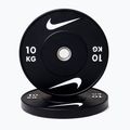 Olympijské bumperové závaží Nike Strength Rubber Bumper Plates 10 kg black/white