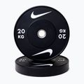 Olympijské bumperové závaží Nike Strength Rubber Bumper Plates 20 kg black/white