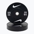 Olympijské bumperové závaží Nike Strength Rubber Bumper Plates 25 kg black/white