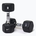 Činky Nike Strength Hex Dumbbell 2 x 8 kg black/white