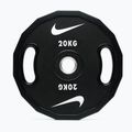 Olympijské bumperové závaží Nike Strength Pro Urethane Plates 20 kg black/white 4