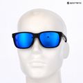 Pánské sluneční brýle Under Armour Glacial matte black/grey blue mirror silver polarized o 10