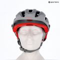 Cyklistická přilba Bell 4Forty Integrated MIPS matte gloss gray/crimson 15