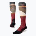 Stance Jimmy Chin Ultralight Wool Snow červené lyžařské ponožky
