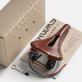 Cyklistické sedlo Brooks England Flyer Carved brown 8