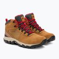 Columbia Newton Ridge Plus II Suede WP elk/mountain red pánské trekové boty 4