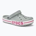 Nazouváky  Crocs Bayaband Clog light grey/candy pink 2