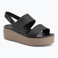 Dámské sandály  Crocs Brooklyn Low Wedge black/mushroom