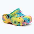 Dětské nazouváky Crocs Classic Marbled Clog Toddler digital aqua/multi