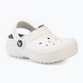 Dětské nazouváky  Crocs Classic Lined Clog Toddler white/grey 2