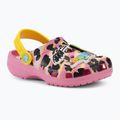 Dětské nazouváky  Crocs Ron English Party Animals Classic Clog Kids pink lemonade/multi 4