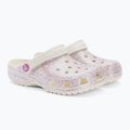 Crocs Classic Glitter Clog dětské žabky bianco sporco 5