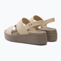 Dámské sandály Crocs Brooklyn Met Low Wedge metal champagne 3