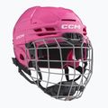 Dětská hokejová helma CCM Tacks 70 Combo JR pink