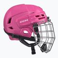 Dětská hokejová helma CCM Tacks 70 Combo JR pink 2