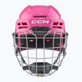 Dětská hokejová helma  CCM Tacks 70 Combo pink 2