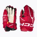 Hokejové rukavice CCM Tacks XF Pro SR red/white
