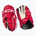 Hokejové rukavice CCM Tacks XF Pro SR red/white 2