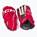 Hokejové rukavice CCM Tacks XF80 SR red/white 2