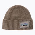 Patagonia Brodeo Beanie fitz roy trout patch/ash tan trekingová čepice 5