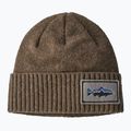Patagonia Brodeo Beanie fitz roy trout patch/ash tan trekingová čepice 6