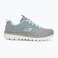 SKECHERS Graceful Twisted Fortune dámská tréninková obuv šedá/mint 2