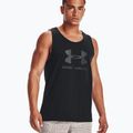 Pánské sportovní tílko Under Armour Sportstyle Logo Tank černé 1329589 3