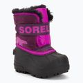 Dětské sněhule Sorel Snow Commander purple dahlia/groovy pink