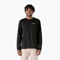 Pánské trekové tričko longsleeve Patagonia P-6 Logo Responsibili black