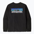 Pánské trekové tričko longsleeve Patagonia P-6 Logo Responsibili black 5